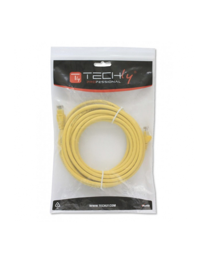 PatchCord Techly Cat.5e UTP CCA 0,25m żółty główny