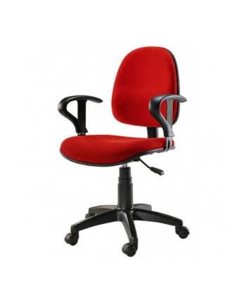 Fotel biurowy Techly obczerwonyowy, Czerwony nr 2