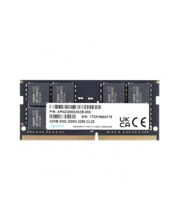 Pamięć SODIMM DDR4 Apacer 16GB (1x16GB) 3200MHz CL22 1,2V