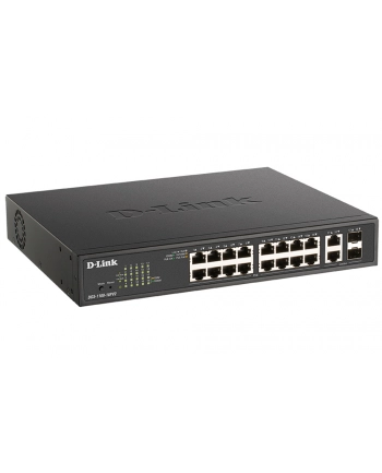 Switch zarządzalny D-Link DGS-1100-18PV2 16x1000PoE 2xCombo Mbps Gigabit