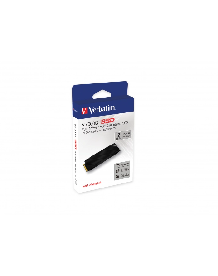 Dysk SSD Verbatim Vi7000G 2TB M.2 PCIe Gen4 NVME 2280 (7400/6700 MB/s) główny