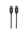 Kabel USB 2.0 Manhattan Typ-C M/M 1m 60W 3A PD QC 480Mbps 1m - nr 10