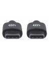 Kabel USB 2.0 Manhattan Typ-C M/M 1m 60W 3A PD QC 480Mbps 1m - nr 14