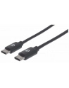 Kabel USB 2.0 Manhattan Typ-C M/M 1m 60W 3A PD QC 480Mbps 1m - nr 7