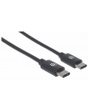 Kabel USB 2.0 Manhattan Typ-C M/M 1m 60W 3A PD QC 480Mbps 1m - nr 8