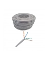 Kabel sieciowy LAN cat 6 UTP, szary, 100m , CCA, Netrack - nr 1
