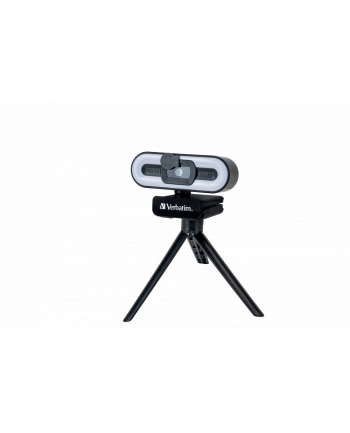 Kamera internetowa Verbatim AWC-02 1080p FHD USB 2.0 z mikrofonem i podświetleniem LED czarna nr 2