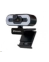 Kamera internetowa Verbatim AWC-02 1080p FHD USB 2.0 z mikrofonem i podświetleniem LED czarna - nr 7