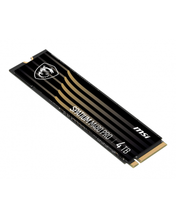 Dysk SSD MSI SPATIUM M480 Pro 4TB PCIe 4.0 NVMe M.2 2280 (7400/7000 MB/s) 3D NAND