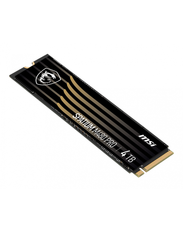 Dysk SSD MSI SPATIUM M480 Pro 4TB PCIe 4.0 NVMe M.2 2280 (7400/7000 MB/s) 3D NAND główny