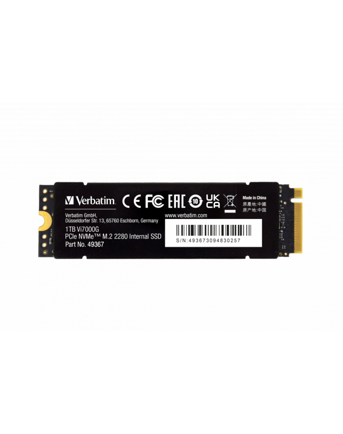 Dysk SSD Verbatim Vi7000G 1TB M.2 PCIe Gen4 NVME 2280 (7400/5500 MB/s) główny