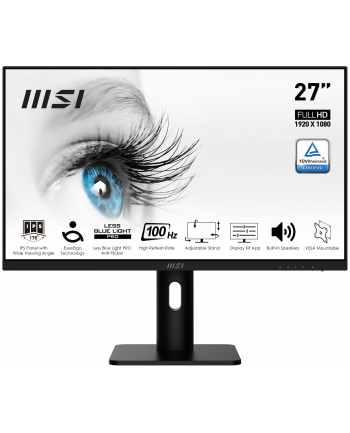 Monitor MSI 27'' PRO MP273AP HDMI DP VGA głośniki 2x3W