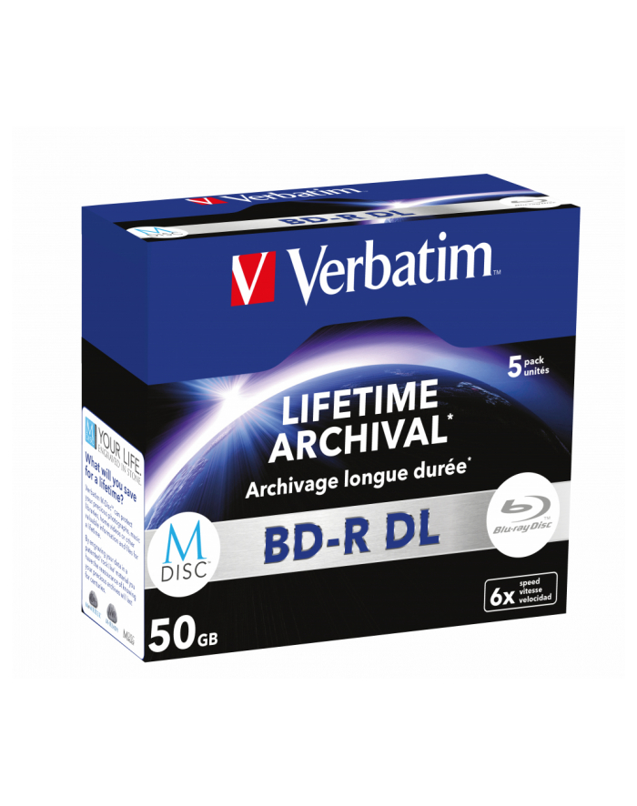 BD-R DL Verbatim M-Disc 50GB 6x (Jewel Case 5) główny