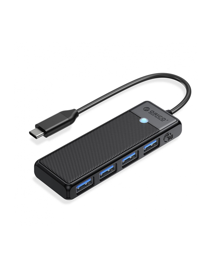 HUB USB-C Orico PAPW4A-C3-015-BK-EP 4 x USB-A 3.0 5Gbps, czarny główny