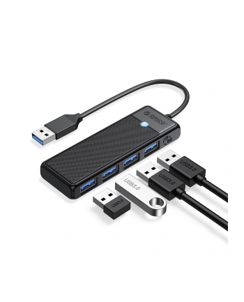 HUB USB-A Orico PAPW4A-U3-015-BK-EP USB-A 4x USB-A 3.0 5Gbps czarny