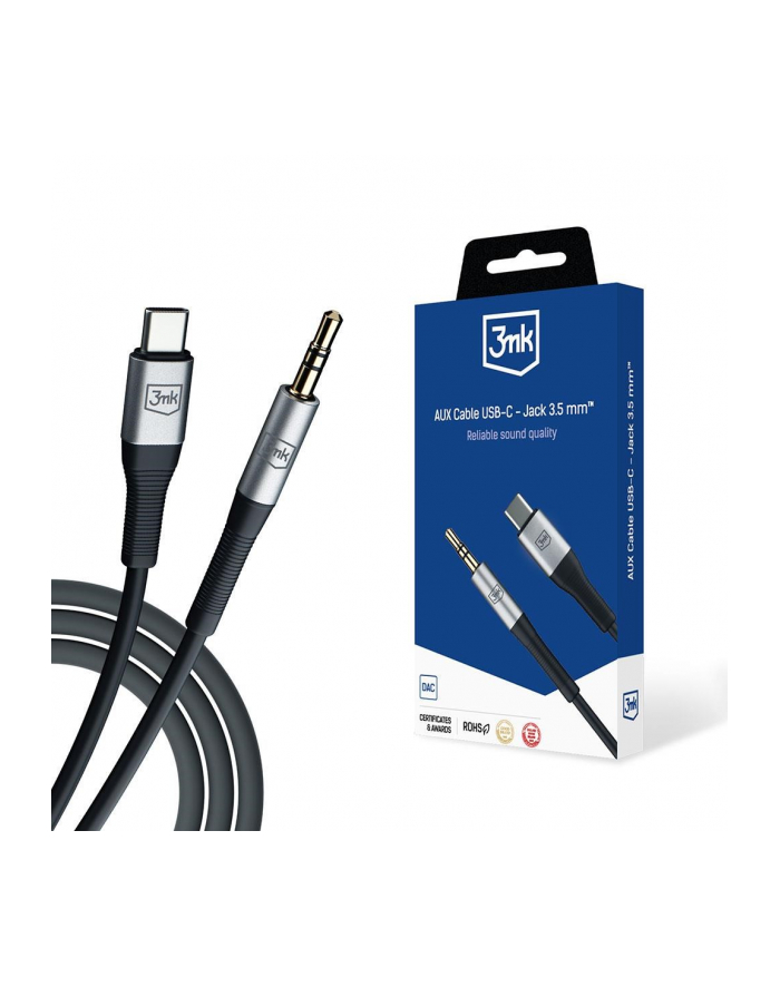 3mk pczerwonyection Kabel AUX 3mk AUX Cable USB-C – Jack 3,5 mm główny
