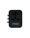 Adapter podróżny Verbatim UTA-02 globalny-globalny 1xUSB 1xUSB-C PD QC - nr 35