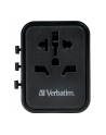 Adapter podróżny Verbatim UTA-02 globalny-globalny 1xUSB 1xUSB-C PD QC - nr 44