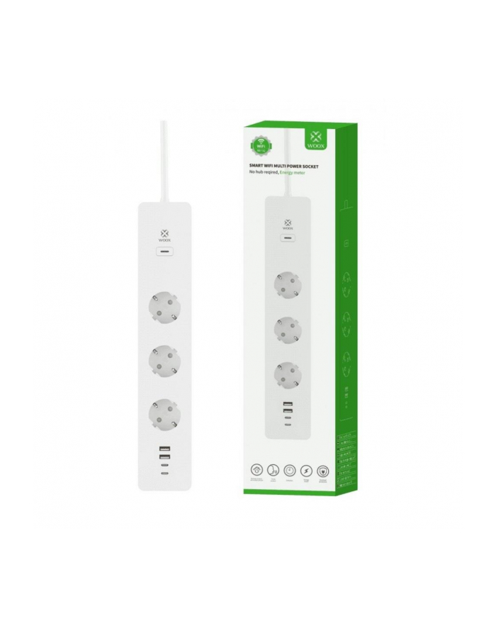 Listwa Smart Woox Wi-Fi 3Gniazda+4USB główny