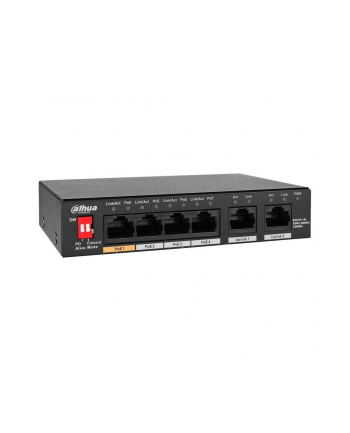 Switch niezarządzalny Dahua PFS3006-4GT-60-V2 4xPoE 2xUplink 1GbE