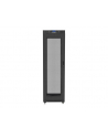 Szafa instalacyjna stojąca 19'' 42U 600x1000 czarna drzwi perforowane LCD Lanberg (flat pack) V2 - nr 23