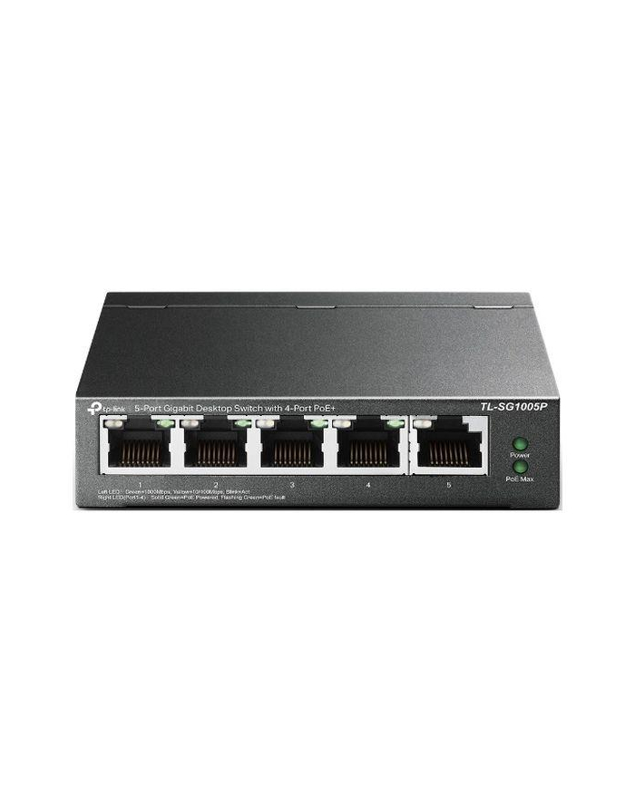 Switch niezarządzalny TP-Link TL-SG1005P V5 5x100/1000 4xPoE główny