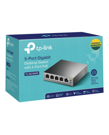 Switch niezarządzalny TP-Link TL-SG1005P V5 5x100/1000 4xPoE