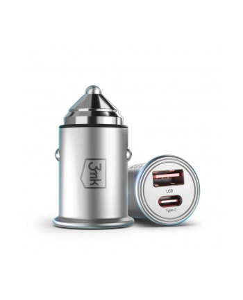 3mk pczerwonyection Ładowarka samochodowa 3mk Hyper Car Charger 45W aluminiowa