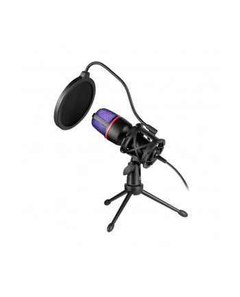 Mikrofon przewodowy Defender FORTE GMC 300 ze statywem STREAM strumieniowy RGB USB nr 1