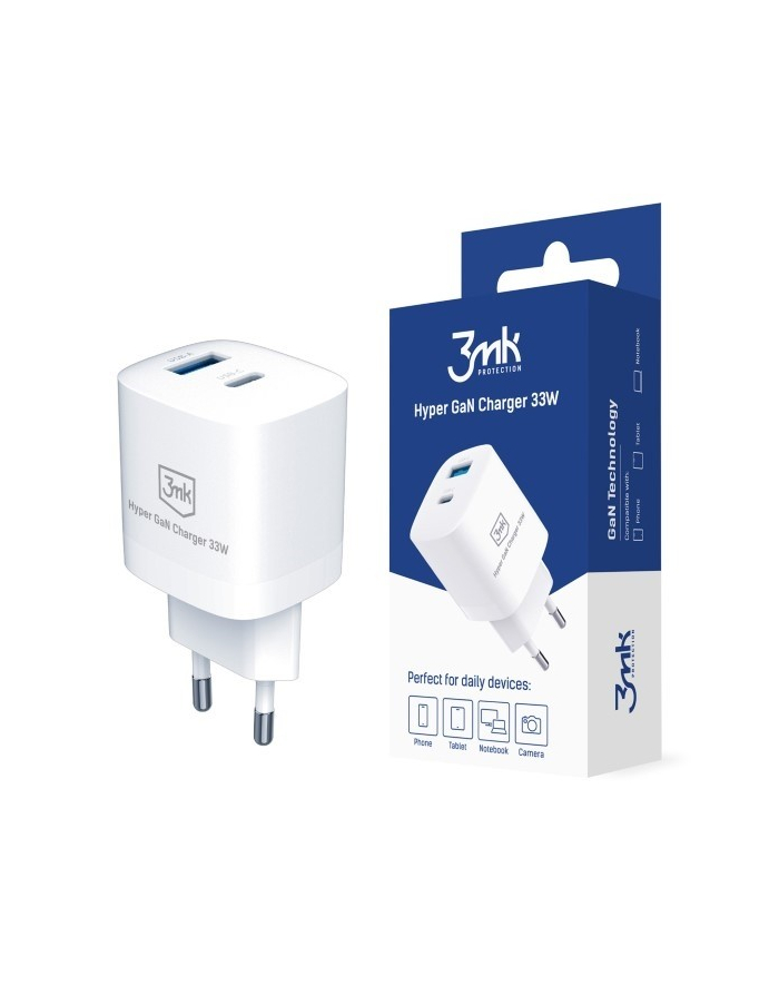3mk pczerwonyection Ładowarka sieciowa 3mk Hyper GaN Charger 33W główny