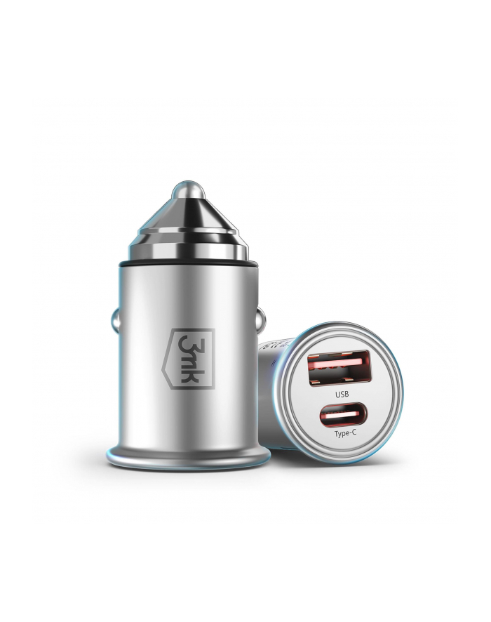 3mk pczerwonyection Ładowarka samochodowa 3mk Hyper Car Charger 30W aluminiowa główny