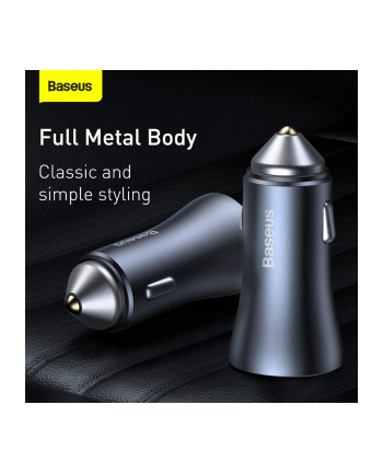 Ładowarka samochodowa Baseus CCJD-0G 40W z gniazdem USB Quick Charge 3.0 + USB-C PD nr 2