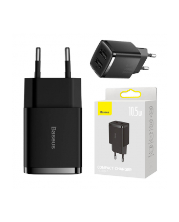 Ładowarka sieciowa Baseus Compact CCXJ010201 z 2 gniazdami USB 10.5W