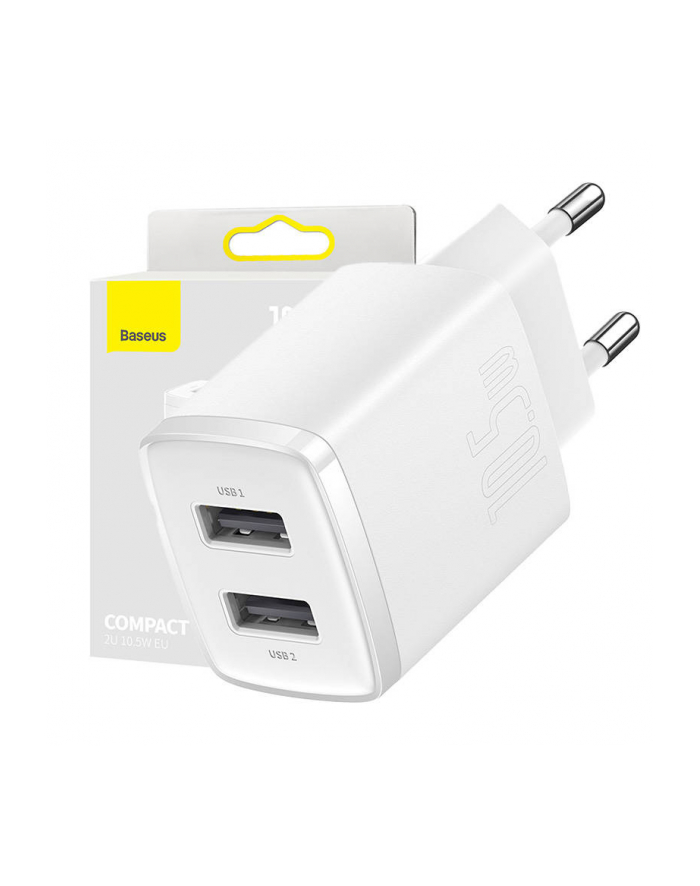 Ładowarka sieciowa Baseus Compact CCXJ010202 z 2 gniazdami USB 10.5W główny