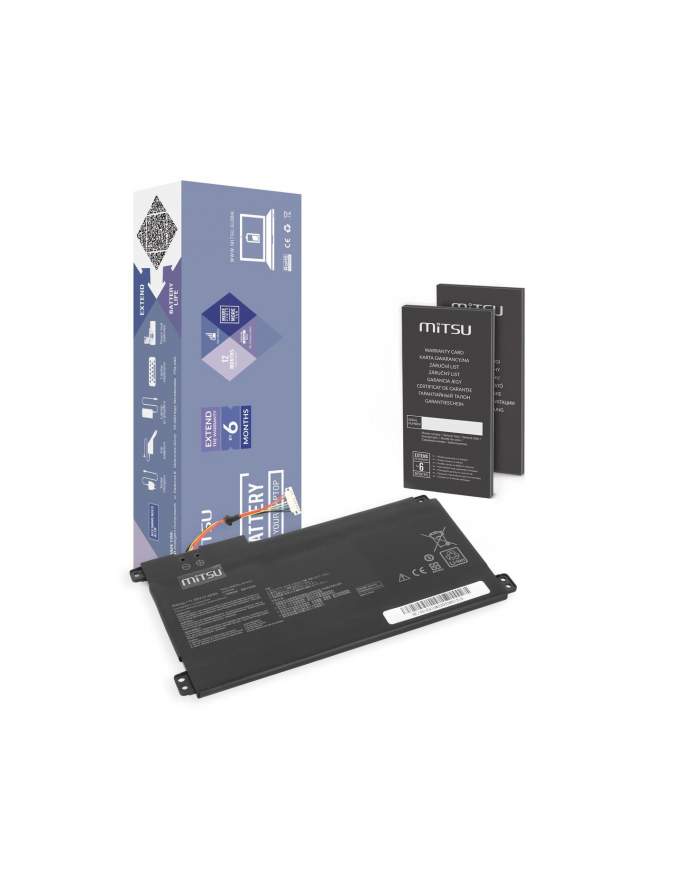 Bateria Mitsu do notebooka Asus Vivobook 14 E410MA, 14 L410MA (11.55V) (3550 mAh) główny