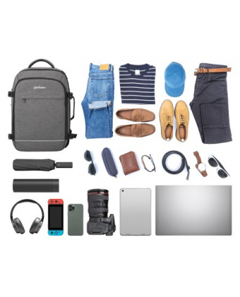 Plecak do notebooka Manhattan 17.3'' 40l podróżny szary nr 2