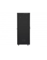 Szafa instalacyjna stojąca 19'' 42U 600x1000 czarna drzwi perforowane LCD Lanberg (flat pack) V2 - nr 11