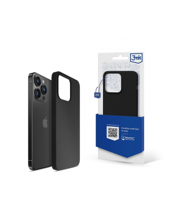 3mk pczerwonyection Etui na telefon 3mk do Apple iPhone 13 Pro - silikonowe, czarne
