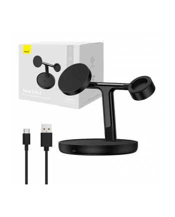 Ładowarka indukcyjna MagSafe 20W QI Baseus WXTE000101 3w1 do Apple iPhone Watch AirPods