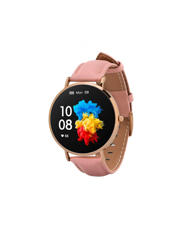 Smartwatch Garett Verona złoto-różowy skórzany główny