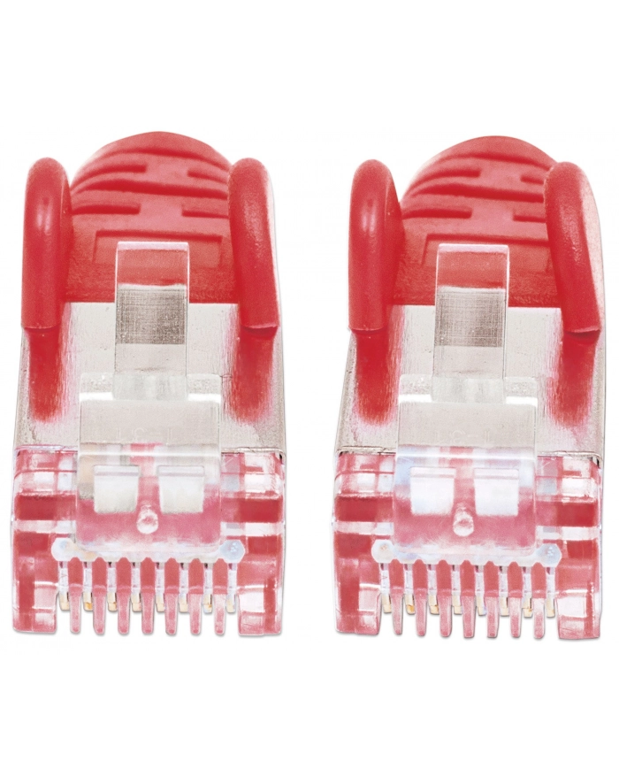 PatchCord 100% miedź Intellinet Cat.6a LSOH/LSZH S/FTP, 7,5m, czerwony główny