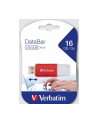 Pendrive Verbatim DataBar 16GB USB 2.0 Red - nr 7