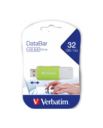 Pendrive Verbatim DataBar 32GB USB 2.0 Green