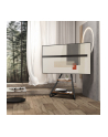 Uchwyt wolnostojący pod TV / narożny Maclean w stylu bauhaus dwupoziomowe drewniane półki 40kg max 37-75'' MC-455 - nr 4