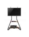 Uchwyt wolnostojący pod TV / narożny Maclean w stylu bauhaus dwupoziomowe drewniane półki 40kg max 37-75'' MC-455 - nr 8