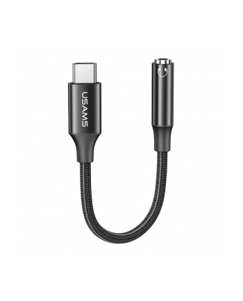 Kabel adapter Usams AU16 USB-C/Jack 3,5mm czarny nr 1