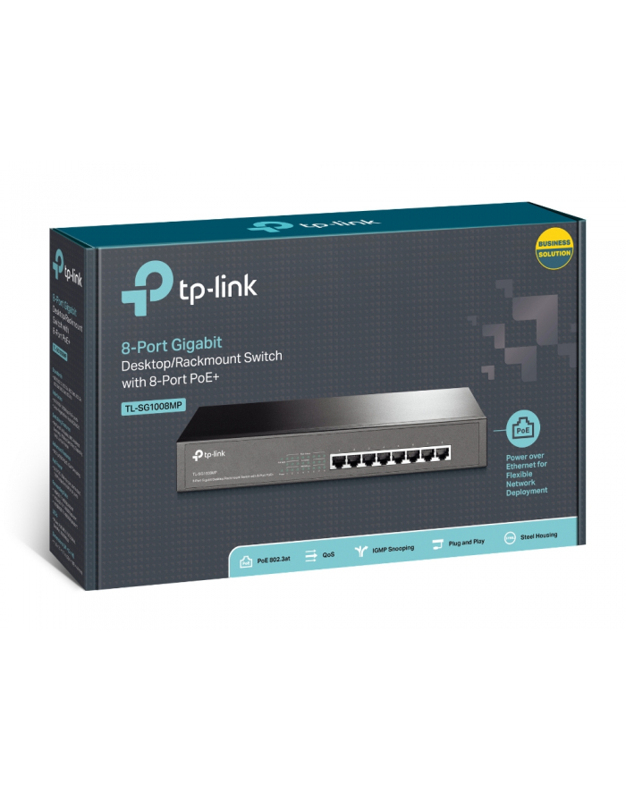 Switch niezarządzalny TP-Link TL-SG1008MP V4 8x100/1000 8xPoE+ główny