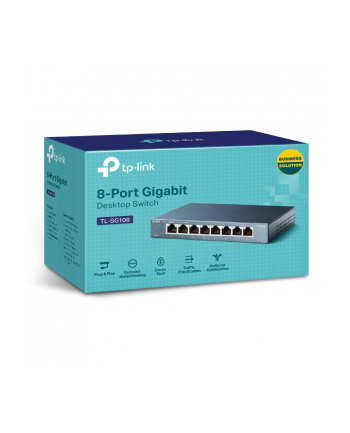 Switch niezarządzalny TP-Link TL-SG108 V9 8x10/100/1000Mb