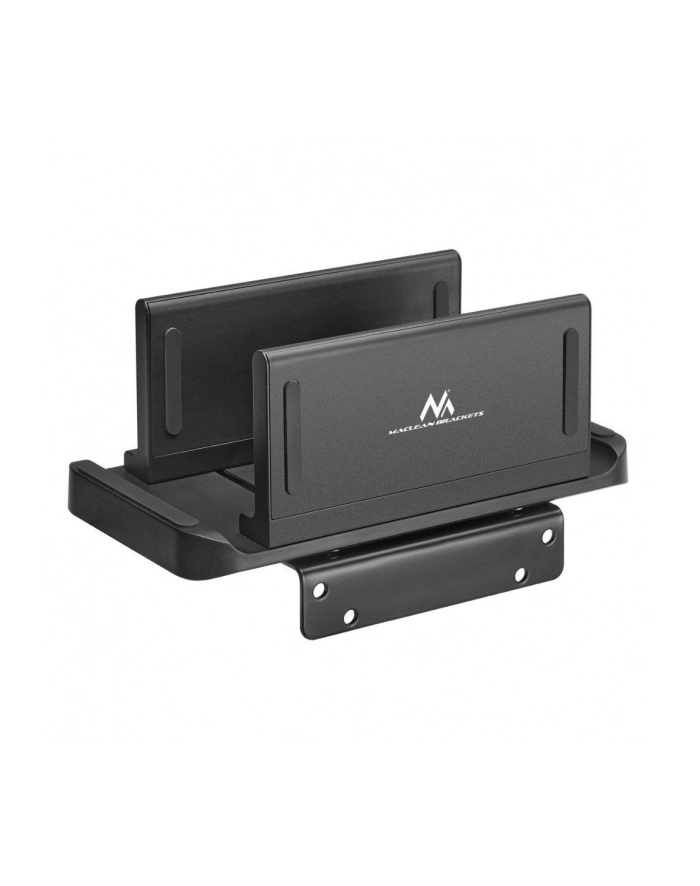 Uchwyt do terminala Thin-Client / mini PC Maclean czarny pasuje do uchwytów VESA wolnostojący MC-454 główny