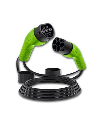 Kabel EV Qoltec typ2 do ładowania samochodu | 22kW | 32A | 5m nr 1